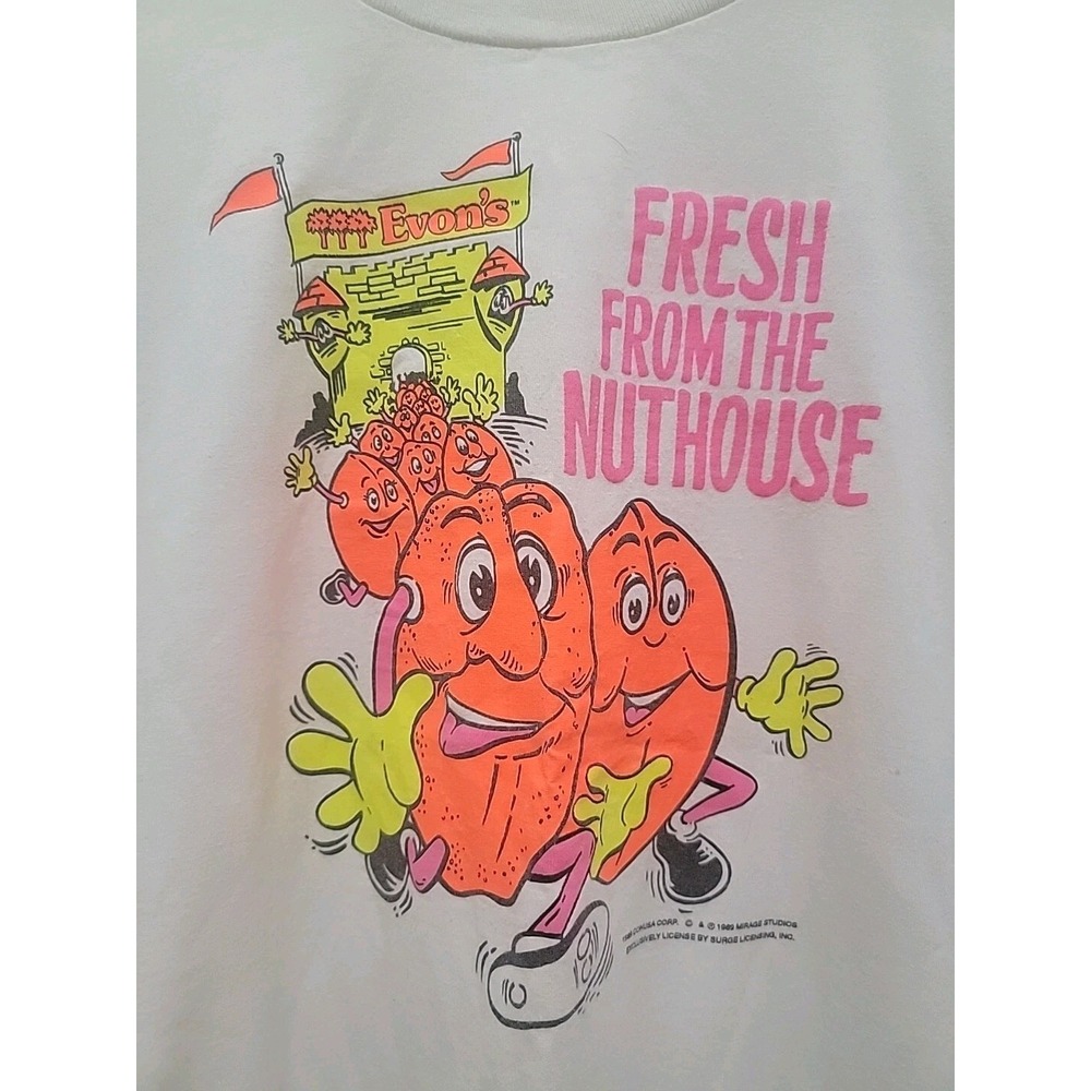 Vintage 80's "Fresh From The Nut House" Single Stitch Men's XL Tee Made In USA